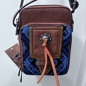 Justin Boots Leather Crossbody Bag - New with Tags
